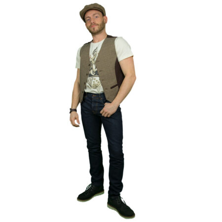 Jacky Vermont Gilet Brown-S | Fiftiesstore