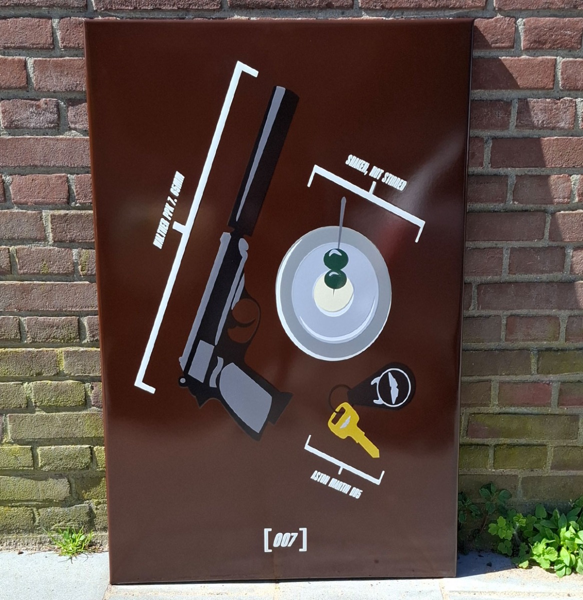 James Bond Items Emaille Bord - 63 x 98cm | Fiftiesstore