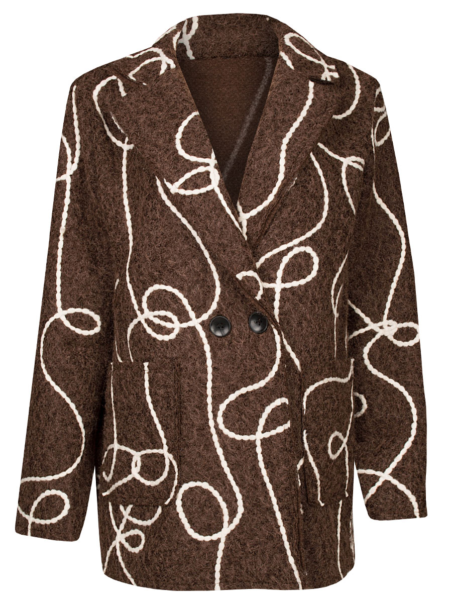 Jas Bouclé Bruin | Fashionize