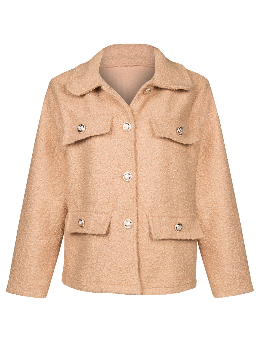 Jasje Bouclé Beige | Fashionize