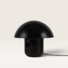 Javera - Mushroom lamp 25 cm - Dressoir lamp - Zwart metaal - E14 fitting - Met aan/uit-schakelaar | LUSENZ