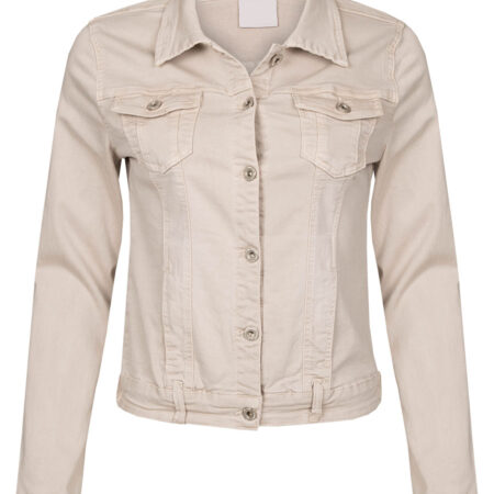 Jeans Jacket Stretch Beige | Fashionize