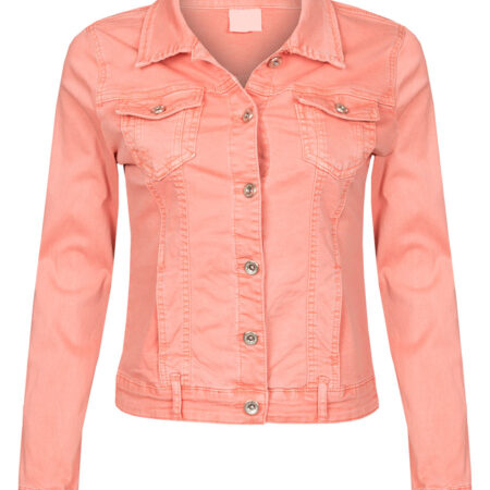 Jeans Jacket Stretch Koraal | Fashionize