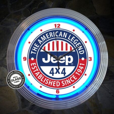 Jeep - 4x4 The American Legend - Neonklok 38 cm | Jeep