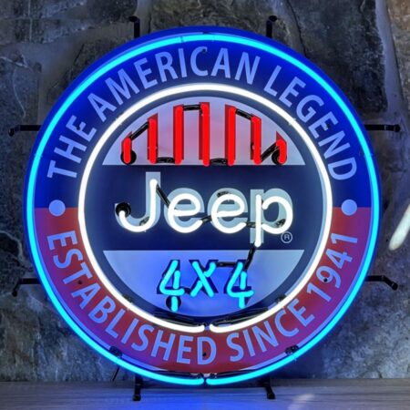 Jeep American Legend Neon Verlichting 60 cm - Blauw