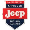 Jeep Shield Metalen Bord met Relief 61 x 52 cm | Jeep