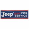 Jeep Wave For Service Metalen Bord - 61 x 19cm | Jeep