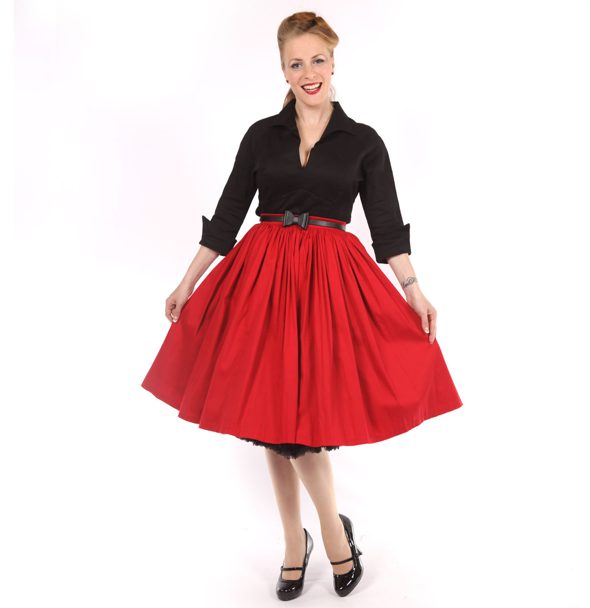 Jenny Skirt Red-L | 34% korting | Pinup Couture