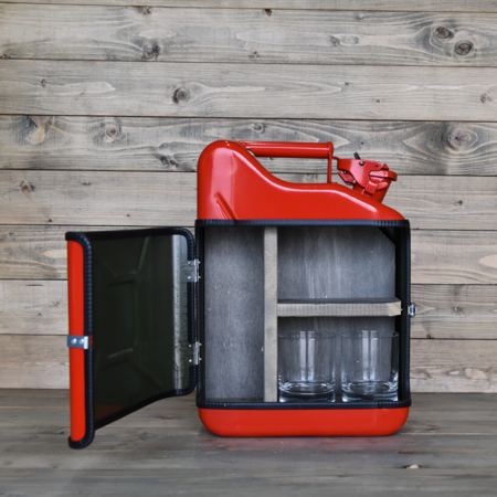 Jerrycan Jack Daniels Giftset - Rood - Uniek Cadeau - Authentiek en Stijlvol - Jerrycan | DESIGNED BY MAN