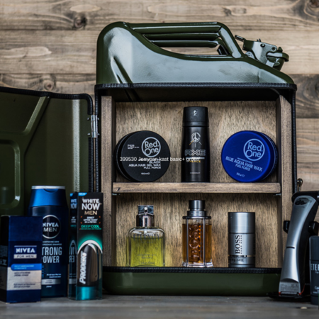 Jerrycan Kast Basic Plus - Groen - Multifunctioneel Opbergmeubel - Vintage Design - Stijlvol en Praktisch cadeau | DESIGNED BY MAN