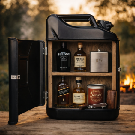 Jerrycan Kast Basic Plus - Zwart - Opvallend en Praktisch - Multifunctioneel Opbergmeubel - Uniek Design | DESIGNED BY MAN