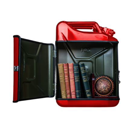 Jerrycan Pakket Rood 20L - Handige Opslagoplossing met Stijl - Uniek Meubelstuk voor Thuisgebruik - Duurzaam en Praktisch | DESIGNED BY MAN