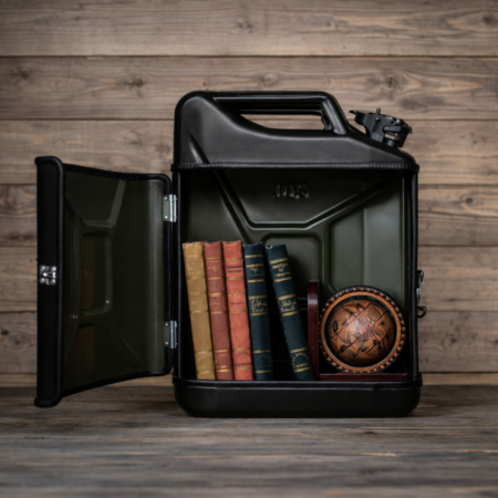 Jerrycan Pakket Zwart 20L - Handige Opslagoplossing met Stijl - Uniek Meubelstuk voor Thuisgebruik - Duurzaam en Praktisch | DESIGNED BY MAN