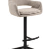 Jesper Home Draaibare Barkruk 'Oketo' kleur Beige Haze (zithoogte 75cm) | Jesper Home