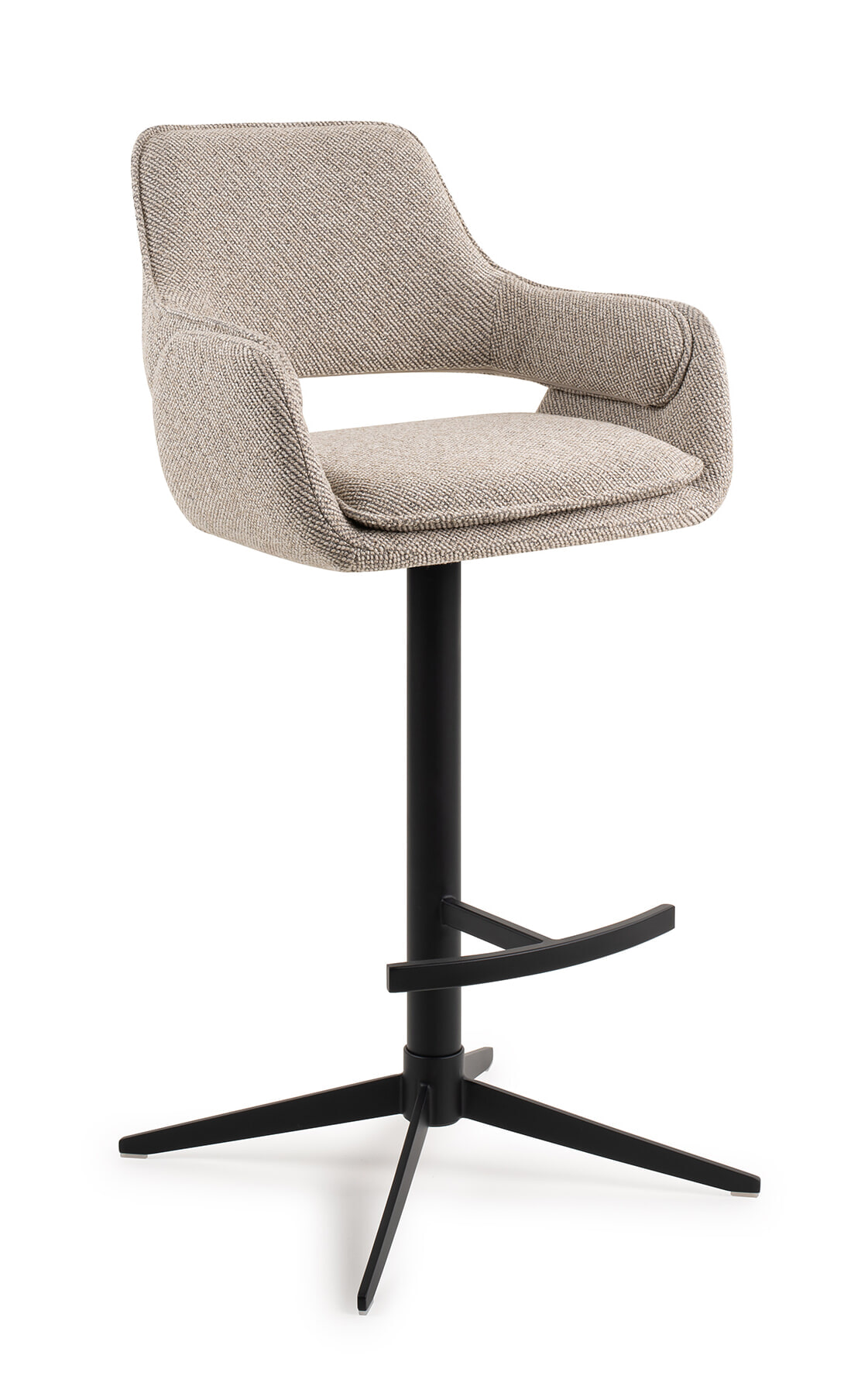 Jesper Home Draaibare Barkruk 'Oketo' kleur Beige Haze (zithoogte 75cm) | Jesper Home