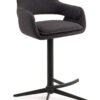 Jesper Home Draaibare Barkruk 'Oketo' kleur Indigo Ink (zithoogte 65cm) | Jesper Home