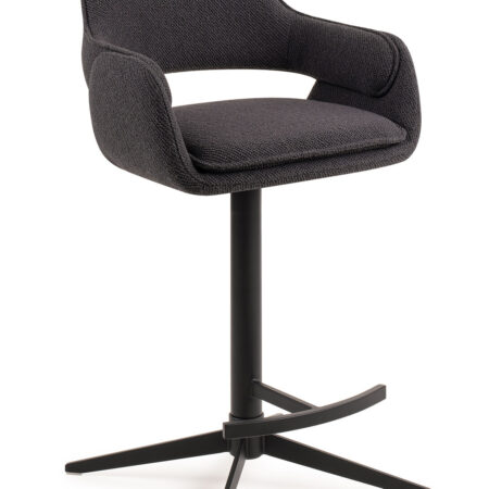 Jesper Home Draaibare Barkruk 'Oketo' kleur Indigo Ink (zithoogte 65cm) | Jesper Home