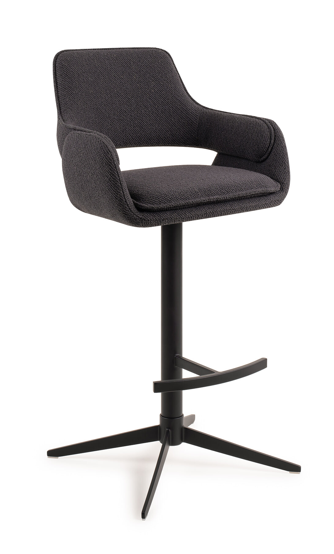 Jesper Home Draaibare Barkruk 'Oketo' kleur Indigo Ink (zithoogte 75cm) | Jesper Home