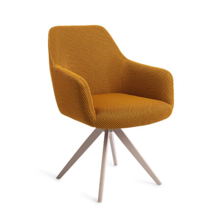 Jesper Home Draaibare Eetkamerstoel 'Hiroo' Turn Beige