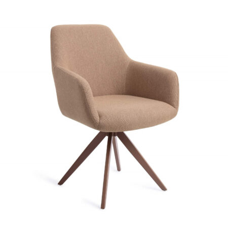 Jesper Home Draaibare Eetkamerstoel 'Hiroo' Turn Brown