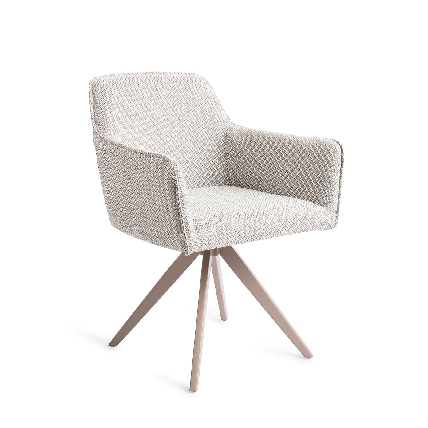 Jesper Home Draaibare Eetkamerstoel 'Hofu' Turn Beige