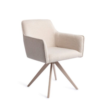 Jesper Home Draaibare Eetkamerstoel 'Hofu' Turn Beige