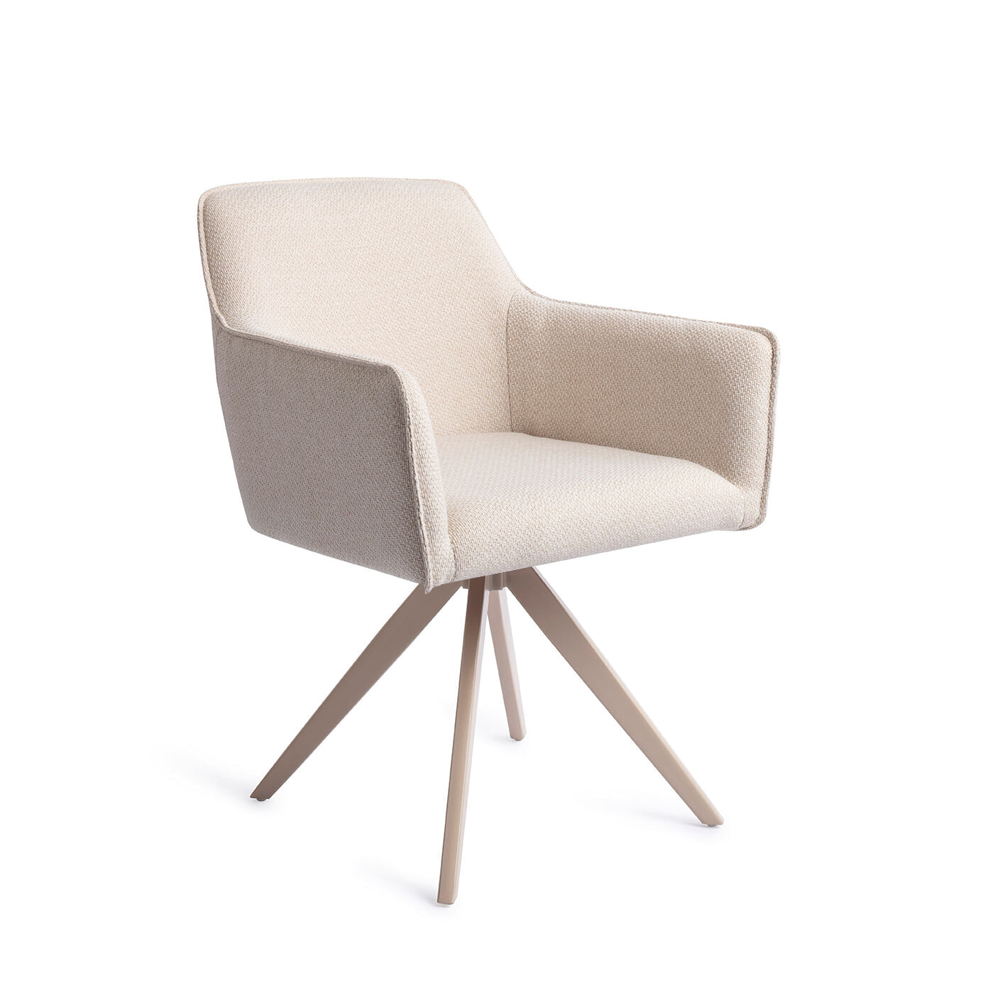 Jesper Home Draaibare Eetkamerstoel 'Hofu' Turn Beige