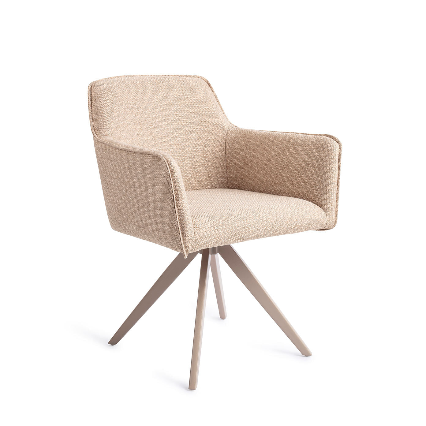 Jesper Home Draaibare Eetkamerstoel 'Hofu' Turn Beige