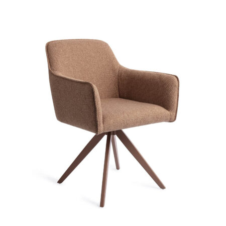 Jesper Home Draaibare Eetkamerstoel 'Hofu' Turn Brown