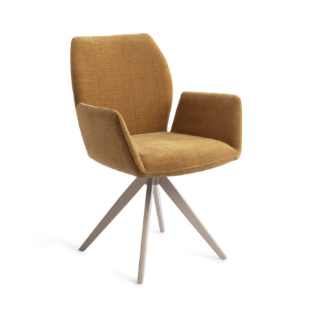 Jesper Home Draaibare Eetkamerstoel 'Misaki' Turn Beige
