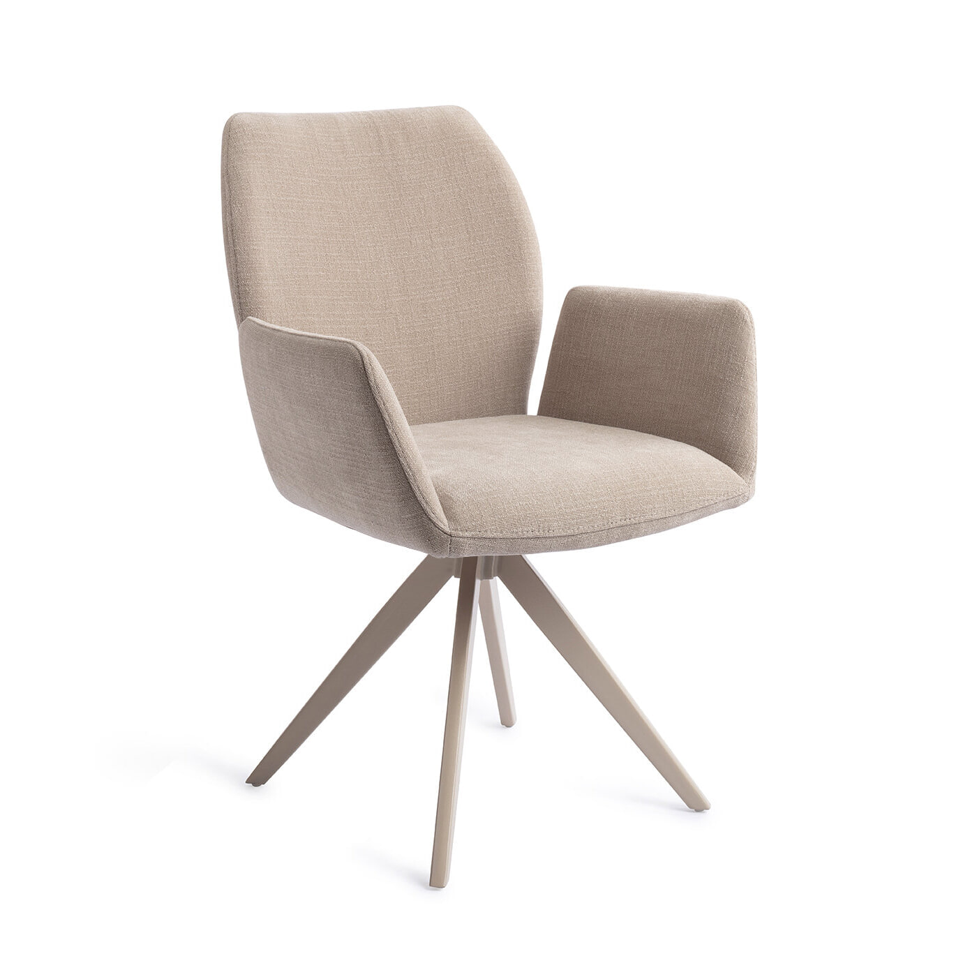 Jesper Home Draaibare Eetkamerstoel 'Misaki' Turn Beige