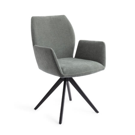 Jesper Home Draaibare Eetkamerstoel 'Misaki' Turn Black