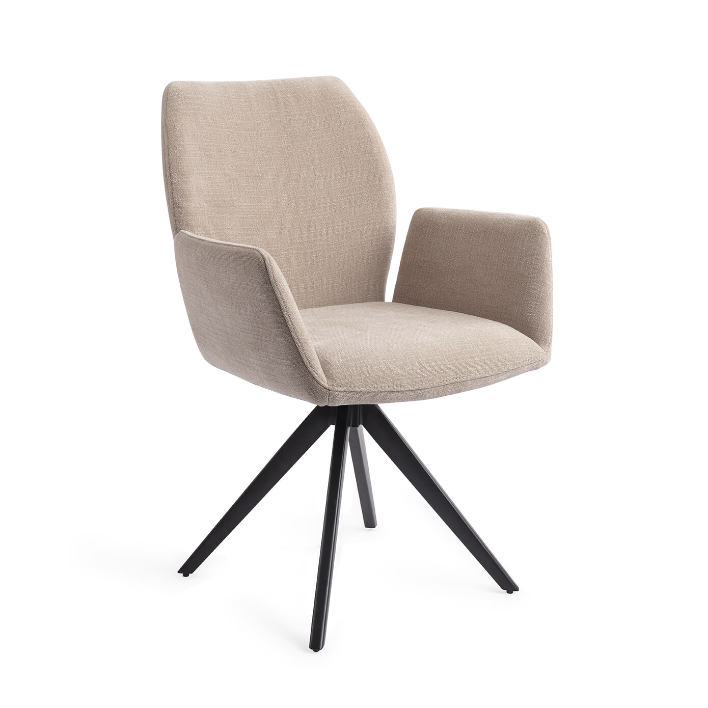 Jesper Home Draaibare Eetkamerstoel 'Misaki' Turn Black