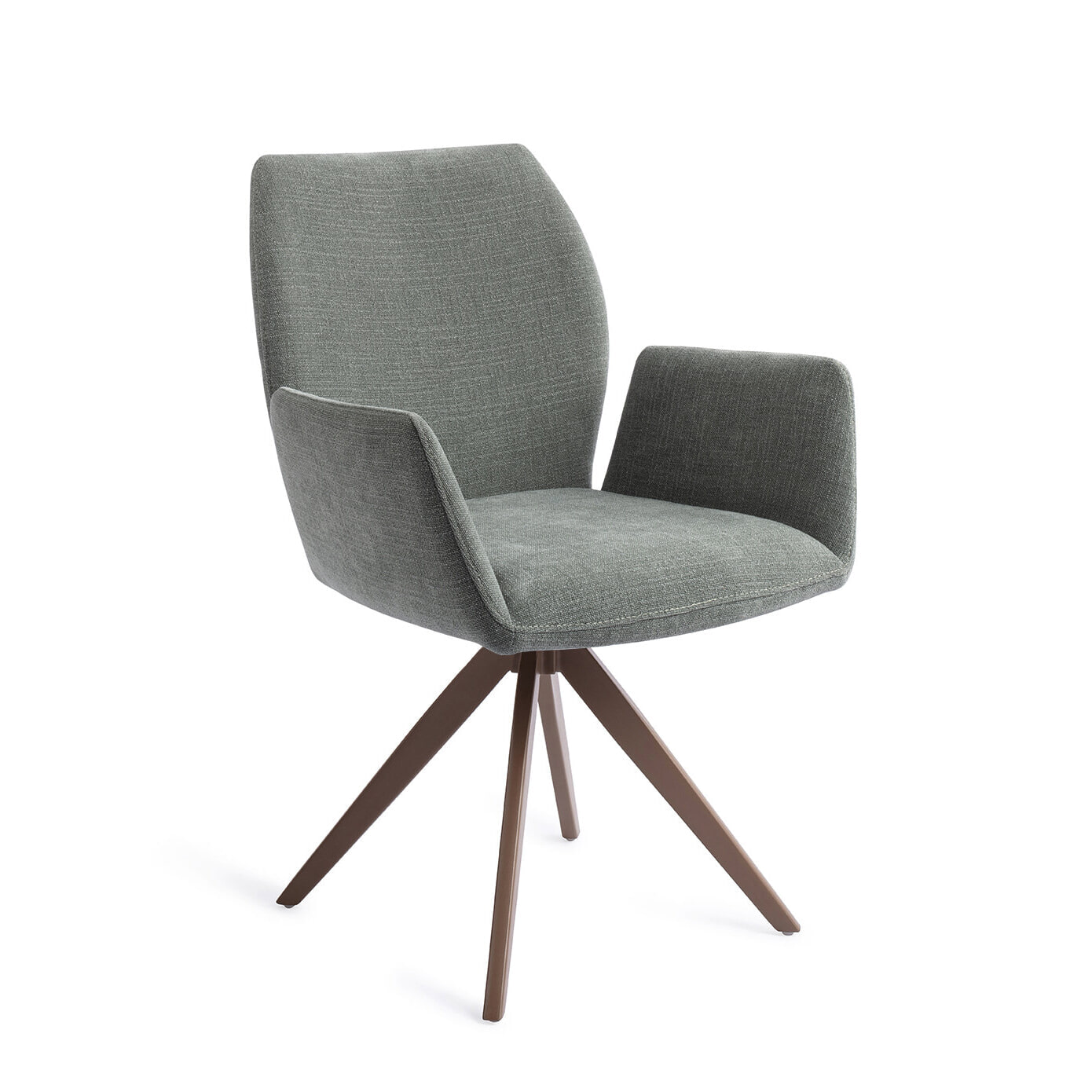 Jesper Home Draaibare Eetkamerstoel 'Misaki' Turn Brown
