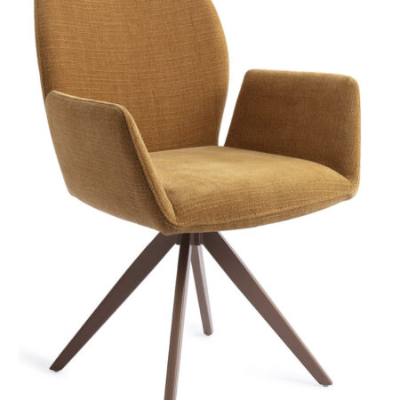 Jesper Home Draaibare Eetkamerstoel 'Misaki' Turn Brown