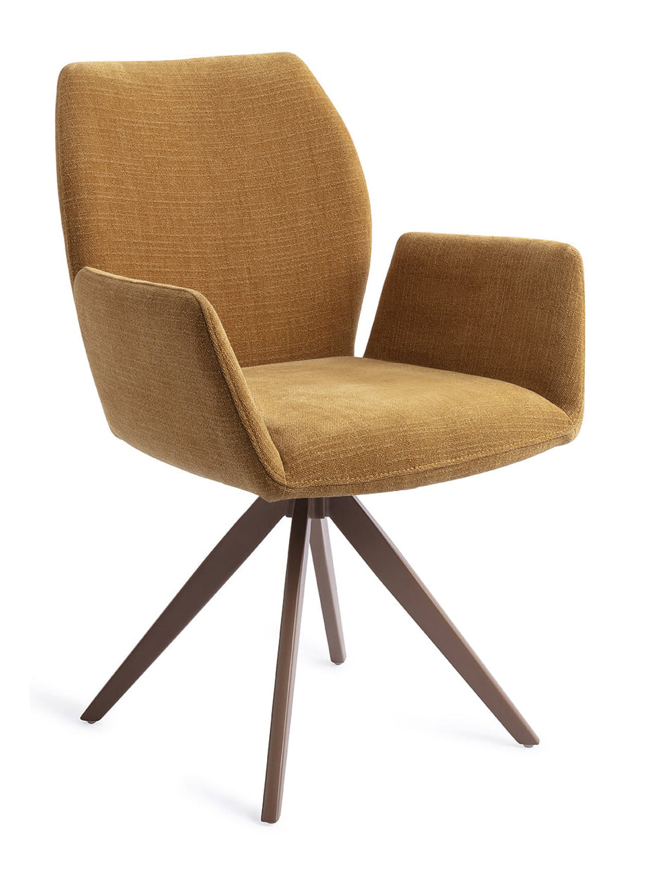 Jesper Home Draaibare Eetkamerstoel 'Misaki' Turn Brown