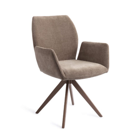 Jesper Home Draaibare Eetkamerstoel 'Misaki' Turn Brown