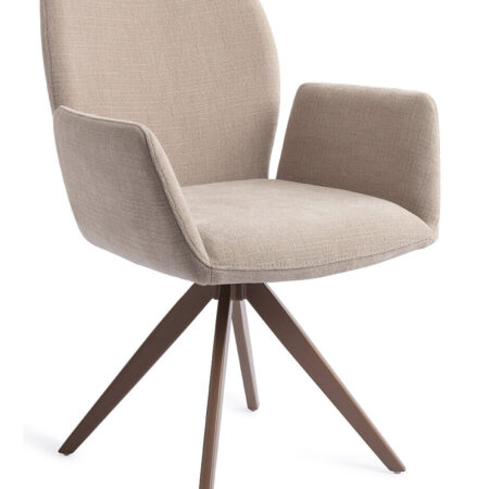 Jesper Home Draaibare Eetkamerstoel 'Misaki' Turn Brown