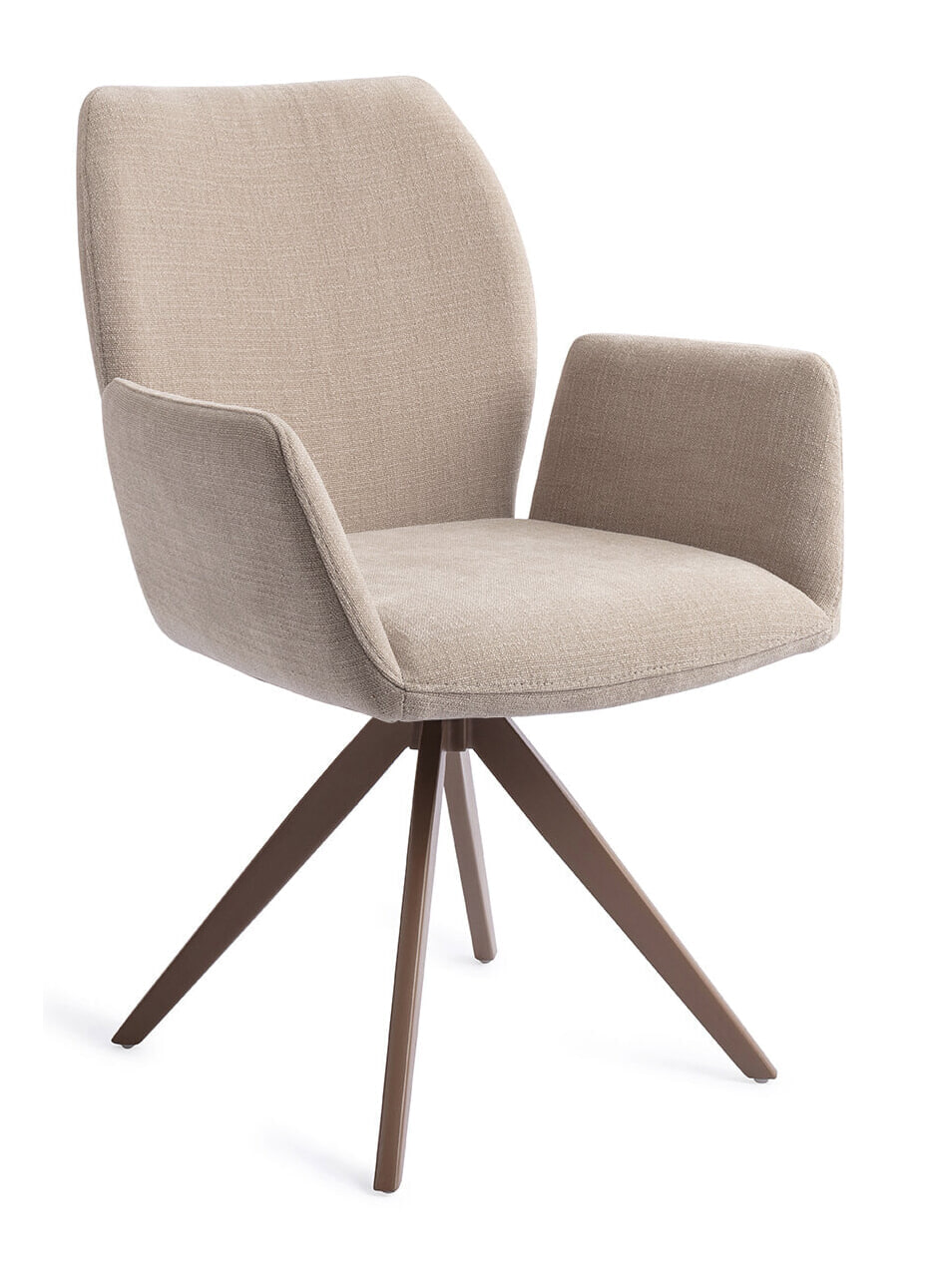 Jesper Home Draaibare Eetkamerstoel 'Misaki' Turn Brown
