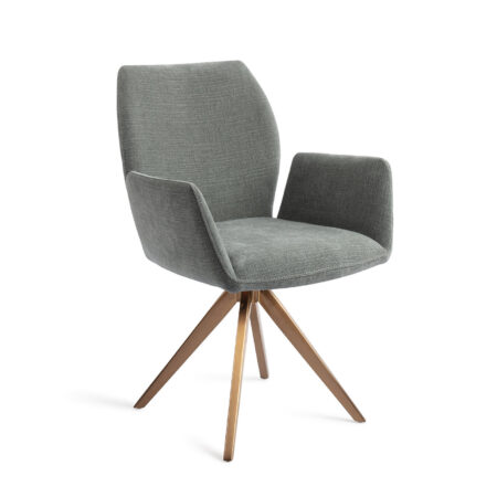 Jesper Home Draaibare Eetkamerstoel 'Misaki' Turn Rose