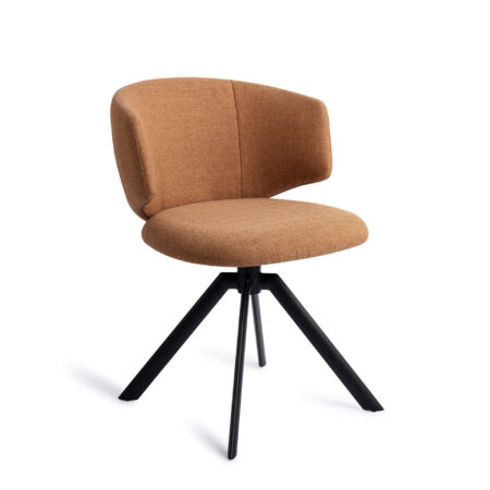 Jesper Home Draaibare Eetkamerstoel 'Misato' kleur Cinnamon Spice | Jesper Home