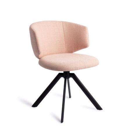 Jesper Home Draaibare Eetkamerstoel 'Misato' kleur Pink Peony | Jesper Home