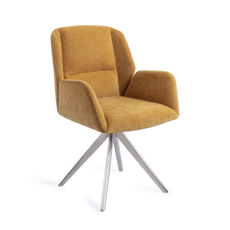 Jesper Home Draaibare Eetkamerstoel 'Myoko' Turn Steel