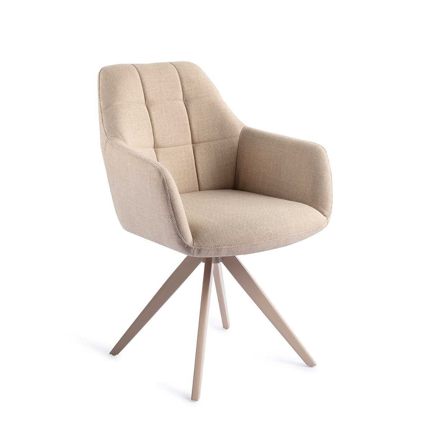 Jesper Home Draaibare Eetkamerstoel 'Noto' Turn Beige