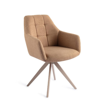 Jesper Home Draaibare Eetkamerstoel 'Noto' Turn Beige