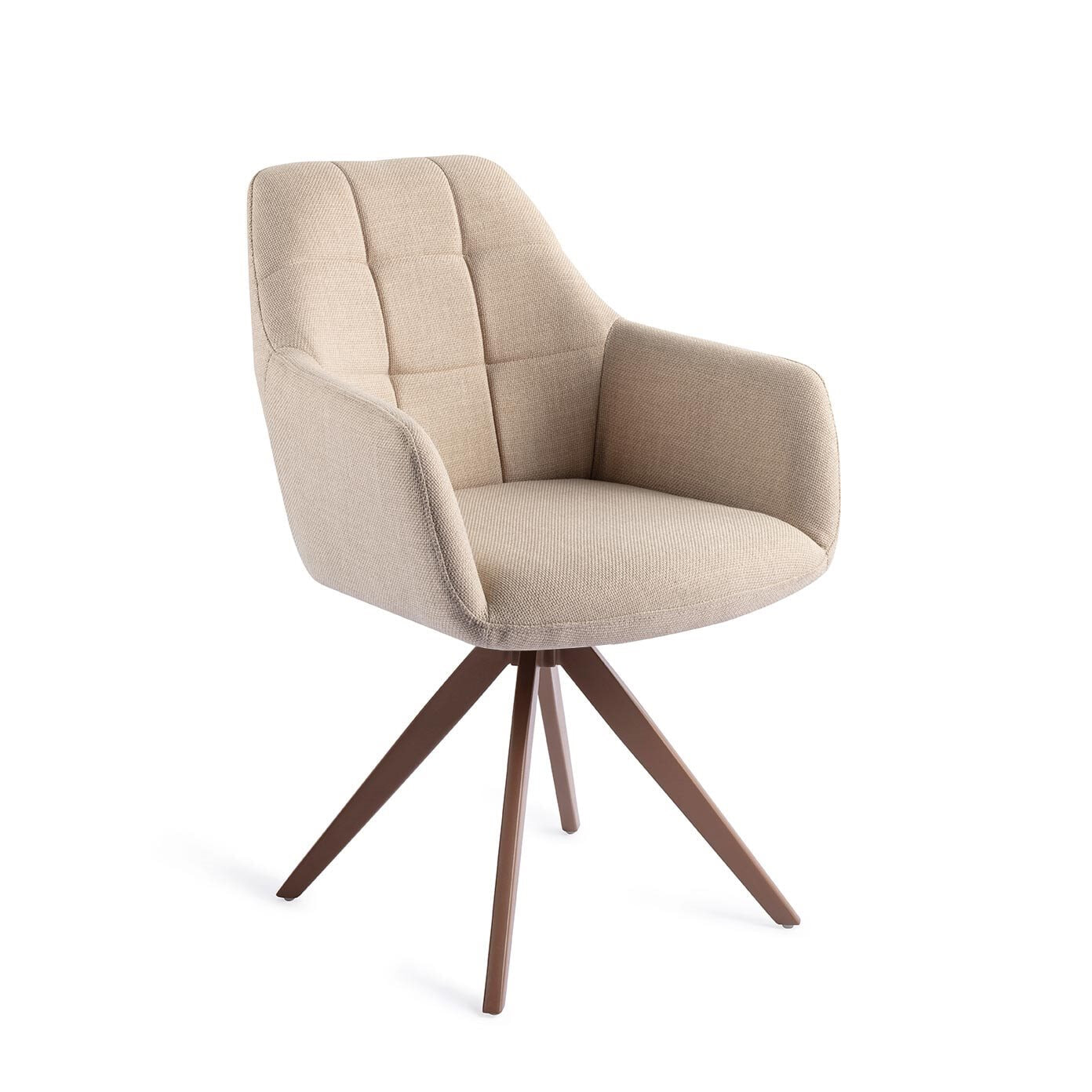 Jesper Home Draaibare Eetkamerstoel 'Noto' Turn Brown