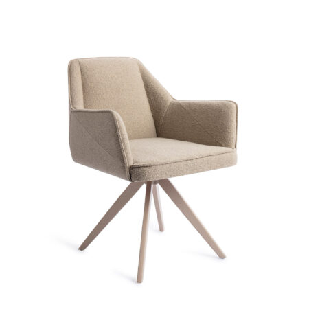 Jesper Home Draaibare Eetkamerstoel 'Tome' Turn Beige