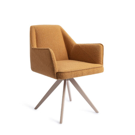 Jesper Home Draaibare Eetkamerstoel 'Tome' Turn Beige