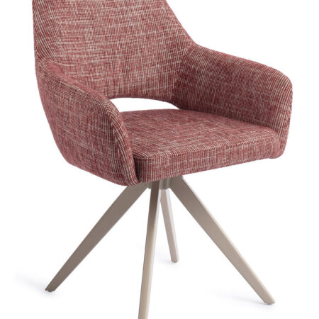 Jesper Home Draaibare Eetkamerstoel 'Yanai' Turn Beige