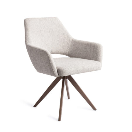 Jesper Home Draaibare Eetkamerstoel 'Yanai' Turn Brown